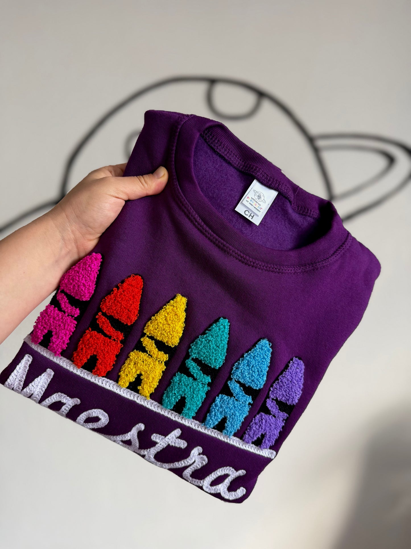Sudadera morada uva