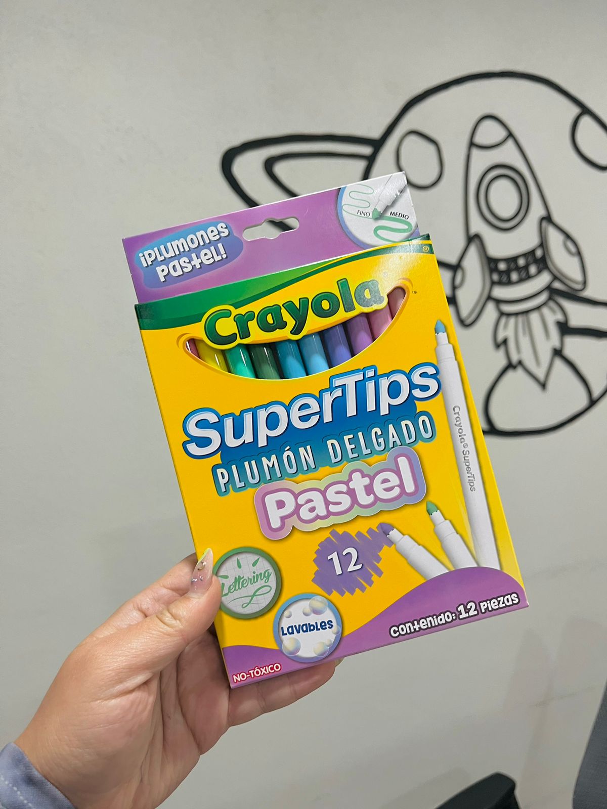 Plumones crayola pastel