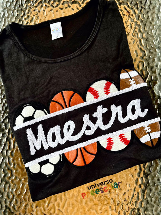 playera maestra educación física