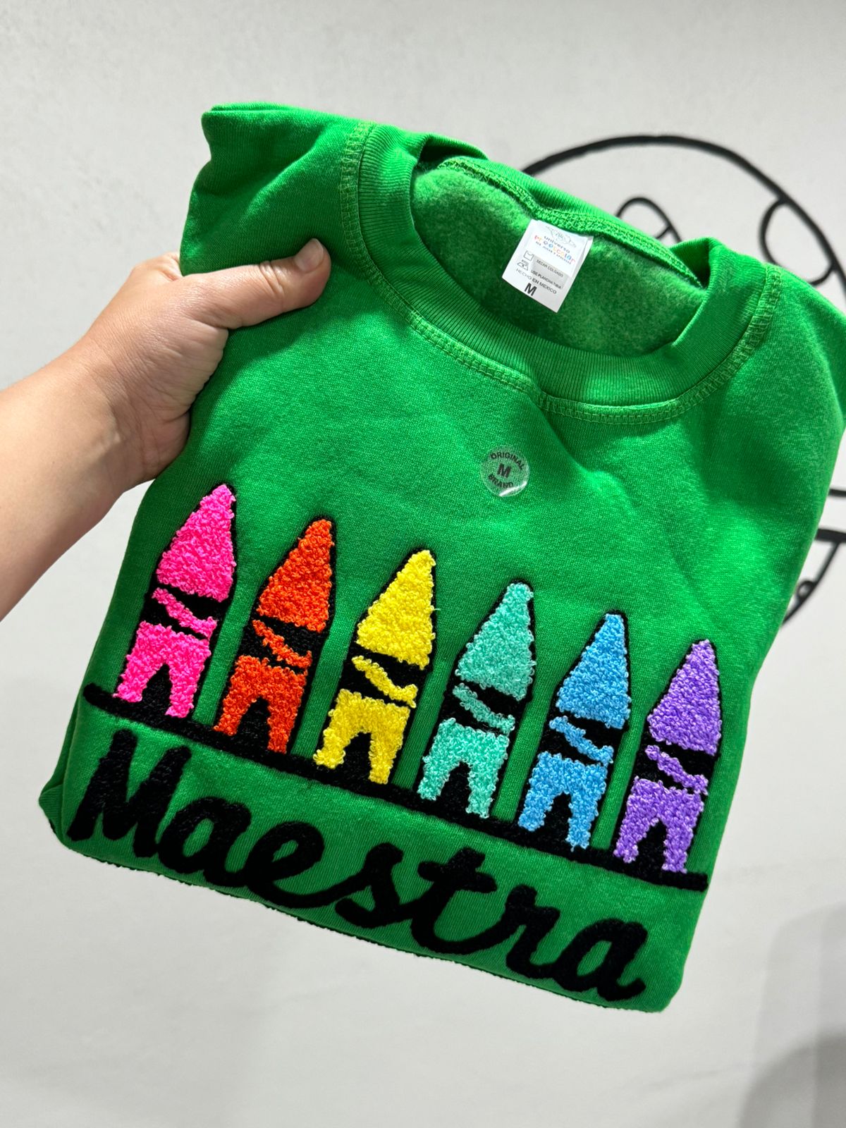 sudadera crayolas verde